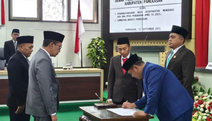 DPRD dan Pemkab Pamekasan Sahkan Nota Kesepakatan KUA PPAS P-APBD 2025