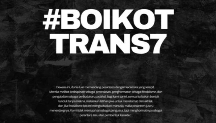 #BoikotTrans7 Viral di Lini Masa, Begini Sikap Warganet