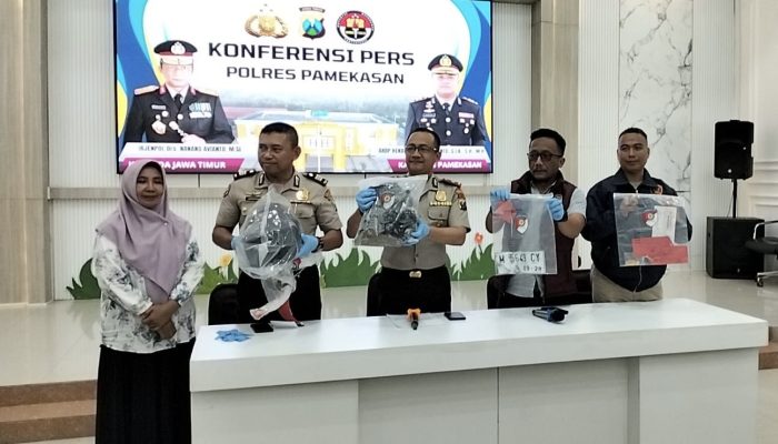 Sembilan Barang Bukti Disita, Pelaku Curas di Pamekasan Terancam 15 Tahun Penjara