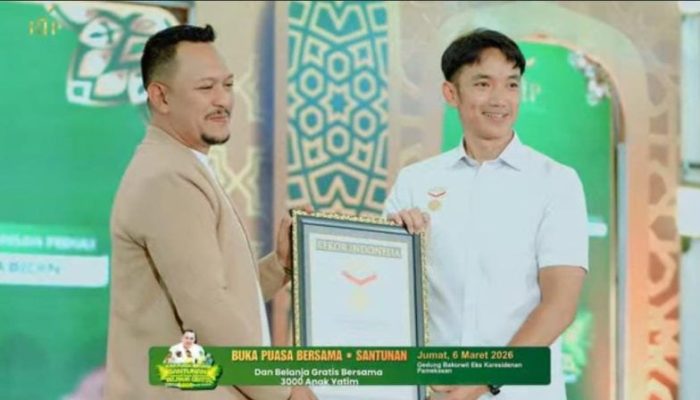 Gelar Buka Puasa dan Belanja Gratis Bersama 3.000 Anak Yatim di Pamekasan, BIP Raih Dua Rekor MURI