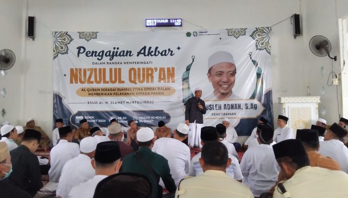 Dorong Pelayanan Kesehatan Berbasis Nilai Qurani, RSUD Smart Pamekasan Gelar Pengajian Akbar Nuzulul Quran