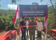 Peresmian Jembatan Garuda Merah Putih, Dandim 0826 Tekankan Nilai Sosial dan Gotong Royong