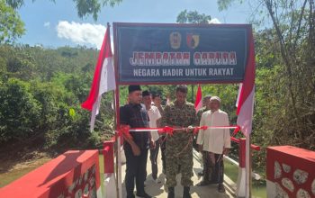 Peresmian Jembatan Garuda Merah Putih, Dandim 0826 Tekankan Nilai Sosial dan Gotong Royong