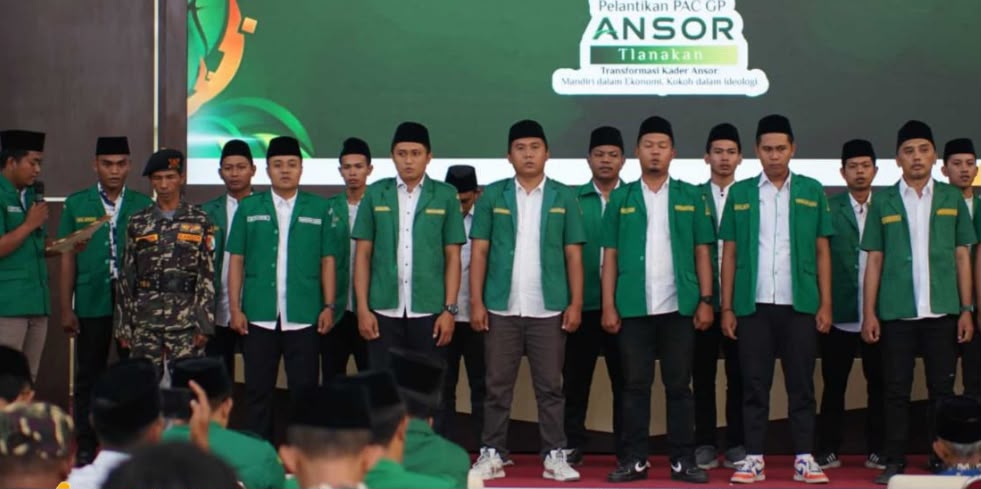 Resmi : Pengurus Pimpinan Anak Cabang Gerakan Pemuda Ansor Tlanakan Dikukuhkan, (Foto/Kurdi)