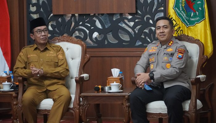 Silaturahmi Bupati Pamekasan dengan Polres Bahas Kondusifitas dan Kelancaran Pembangunan
