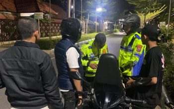 20 Motor Knalpot Brong Disikat, Polres Pamekasan Gempur Balap Liar 3 Malam Berturut-turut