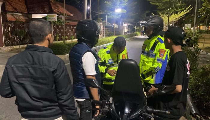 20 Motor Knalpot Brong Disikat, Polres Pamekasan Gempur Balap Liar 3 Malam Berturut-turut